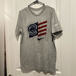 Nike M Chicago Cubs Gray Graphic Men's Tee